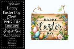 Happy Easter Board Clipart Bundle - CraftNest - Digital Crafting and Art