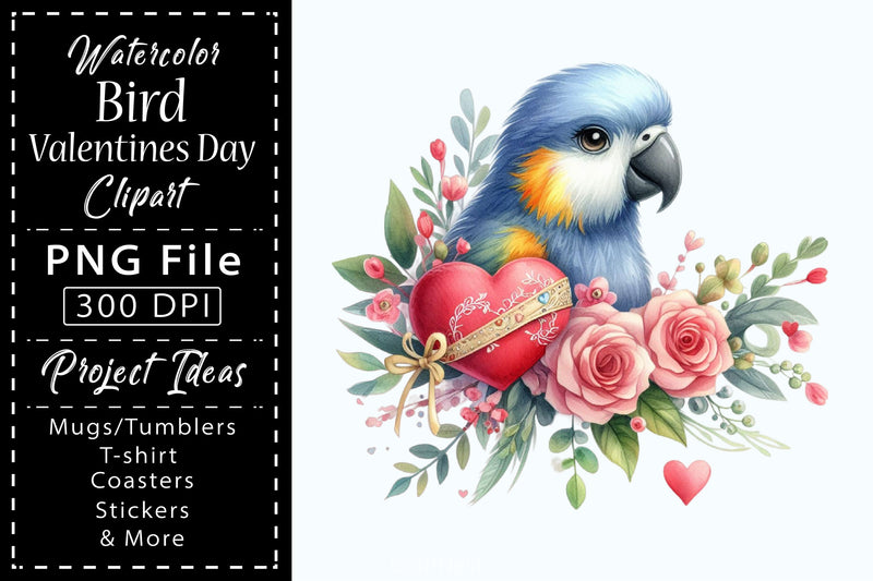 Bird Valentines Clipart Bundle 8 - CraftNest - Digital Crafting and Art