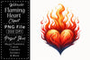 Flaming Heart Clipart Bundle 8