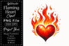 Flaming Heart Clipart Bundle 10