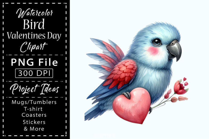 Bird Valentines Clipart Bundle 9 - CraftNest - Digital Crafting and Art