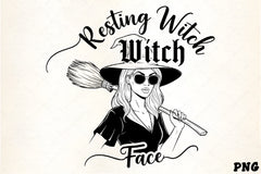 Resting Witch Face Clipart Bundle - CraftNest - Digital Crafting and Art