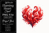 Flaming Heart Clipart Bundle 4