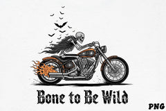 Bone To Be Wild Skeleton Biker Clipart Bundle 2 - CraftNest - Digital Crafting and Art