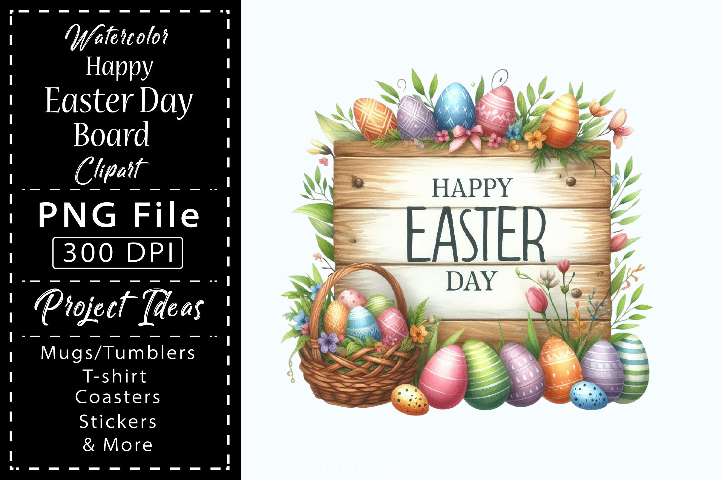 Easter Day Board Clipart Bundle 3 - CraftNest - Digital Crafting and Art