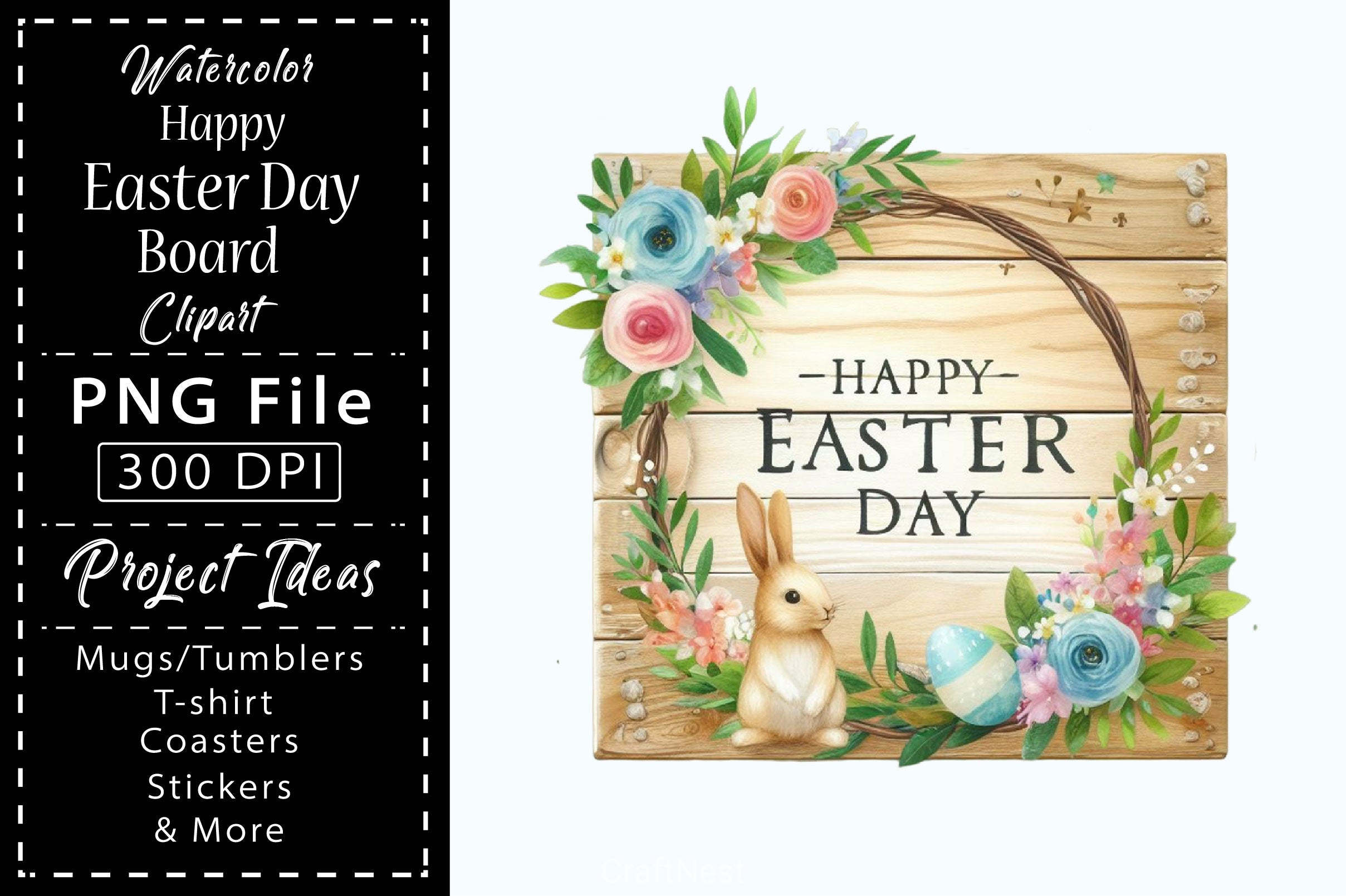 Easter Day Board Clipart Bundle 4 - CraftNest - Digital Crafting and Art