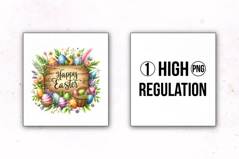 Happy Easter Clipart Bundle 16 - CraftNest - Digital Crafting and Art