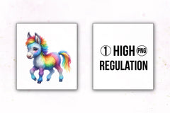 Rainbow Animals Clipart 24 - CraftNest - Digital Crafting and Art