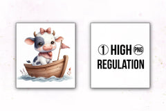 Cute Baby Animals Boat Clipart Bundle 24 - CraftNest - Digital Crafting and Art