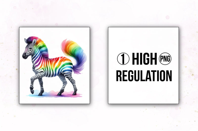 Rainbow Animals Clipart Bundle 1 - CraftNest - Digital Crafting and Art