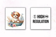 Cute Baby Animals Boat Clipart Bundle 22 - CraftNest - Digital Crafting and Art