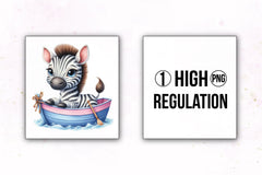 Cute Baby Animals Boat Clipart Bundle 27 - CraftNest - Digital Crafting and Art