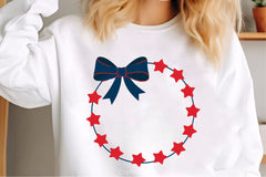 Festive Red Star Wreath Clipart Bundle - CraftNest - Digital Crafting and Art