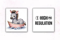 Cute Baby Animals Boat Clipart Bundle 10 - CraftNest - Digital Crafting and Art