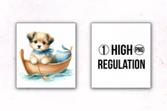 Cute Baby Animals Boat Clipart Bundle 7 - CraftNest - Digital Crafting and Art