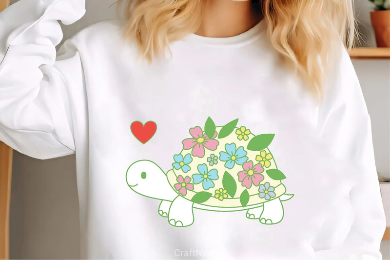 Flower Turtle Heart Clipart Bundle - CraftNest - Digital Crafting and Art