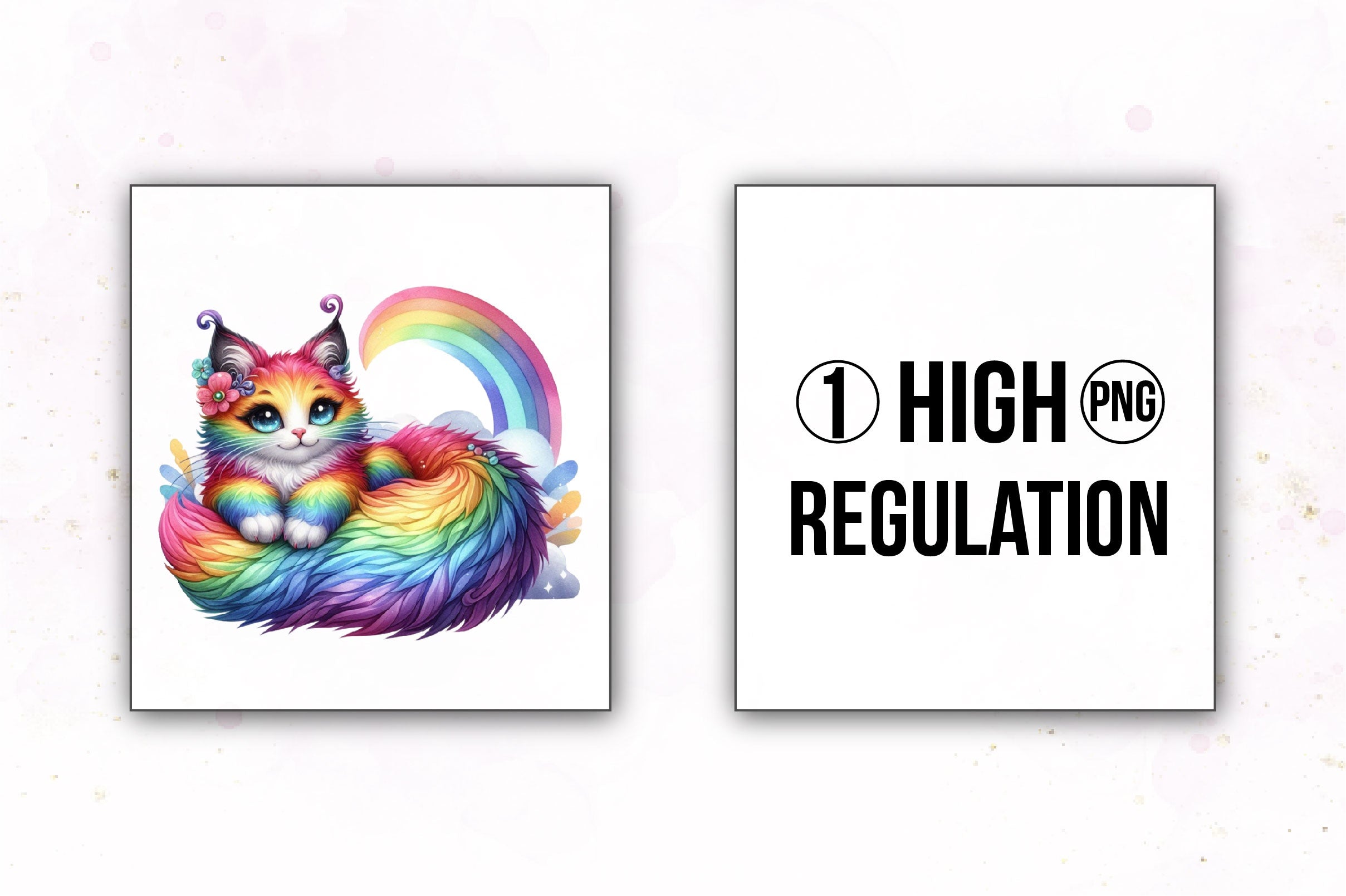 Rainbow Animals Clipart Set 1 - CraftNest - Digital Crafting and Art