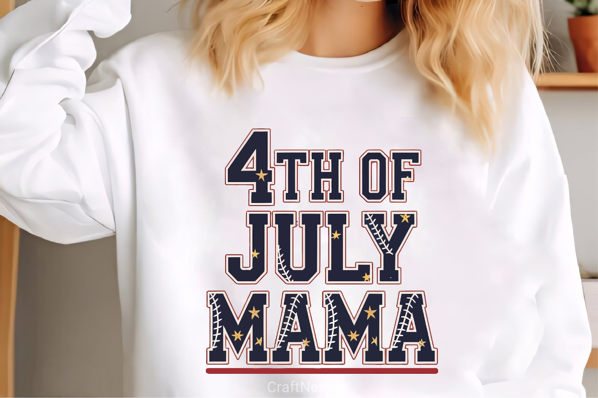 Fourth of July Baseball Mama Clipart Bundle - CraftNest - Digital Crafting and Art
