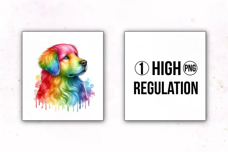 Rainbow Animals Clipart Set 3 - CraftNest - Digital Crafting and Art