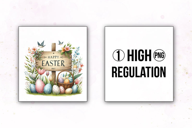 Happy Easter Day Clipart Bundle 2 - CraftNest - Digital Crafting and Art