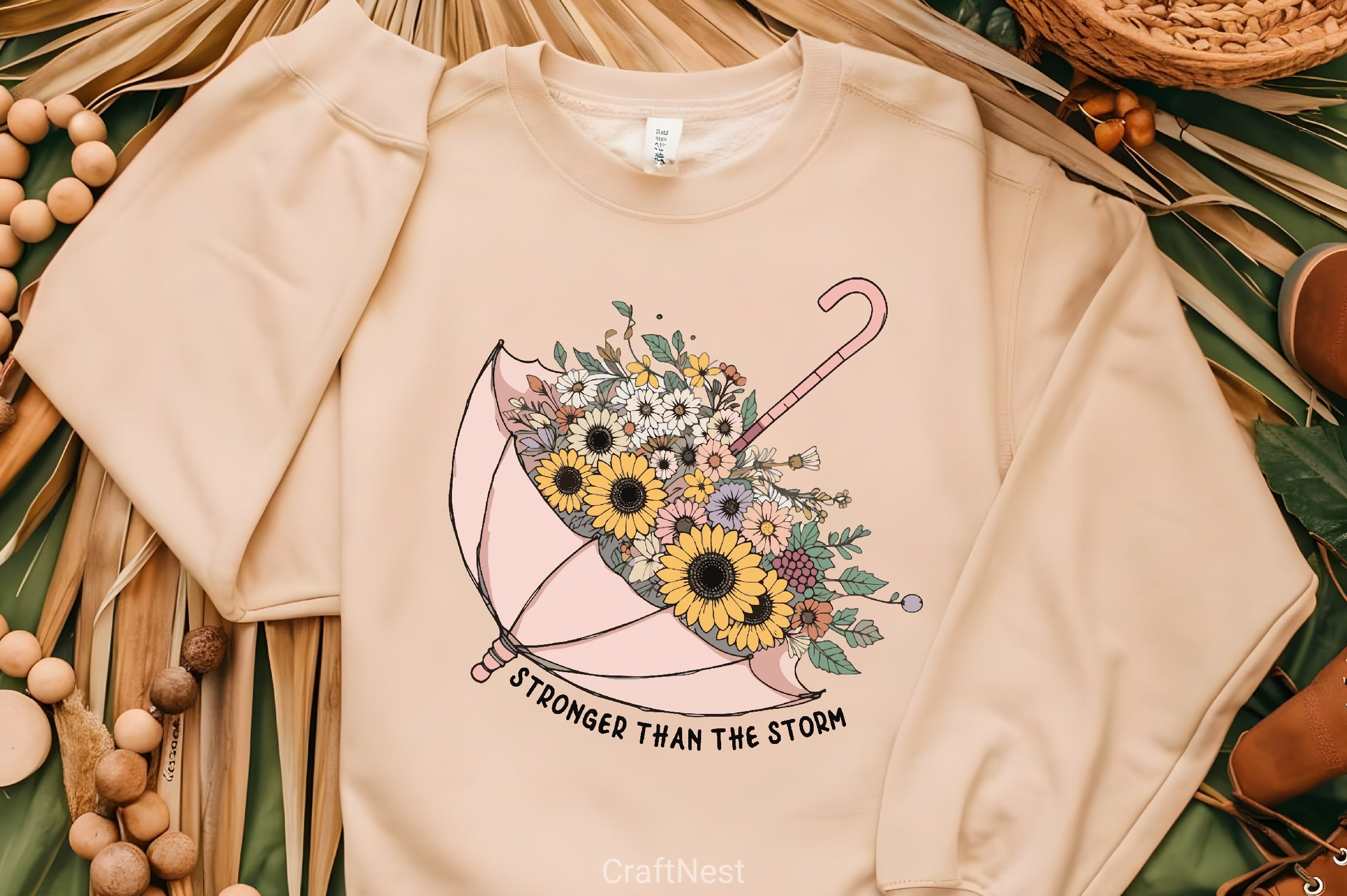 Stronger Than The Storm T-Shirt Design Bundle - CraftNest - Digital Crafting and Art
