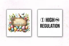 Happy Easter Clipart Bundle 12 - CraftNest - Digital Crafting and Art