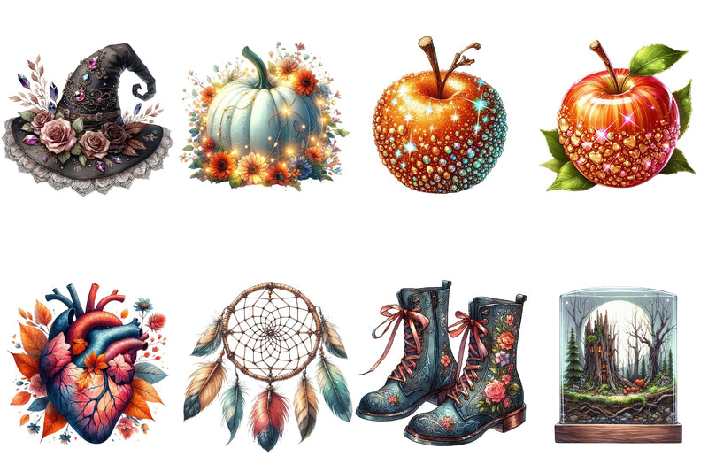 Beautiful Halloween Clipart Bundle 2 - CraftNest - Digital Crafting and Art