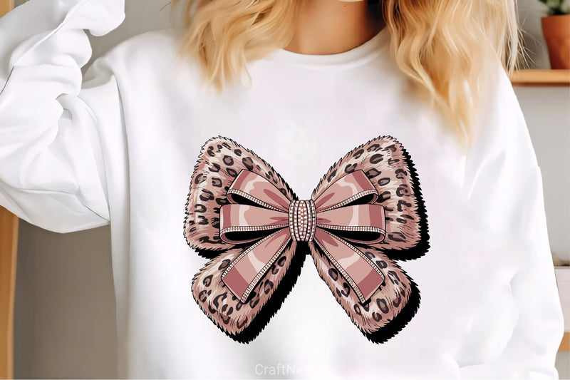 Leopard Print Bow Clipart Bundle - CraftNest - Digital Crafting and Art