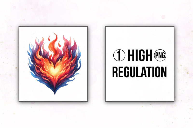 Flaming Heart Clipart Bundle 6 - CraftNest - Digital Crafting and Art