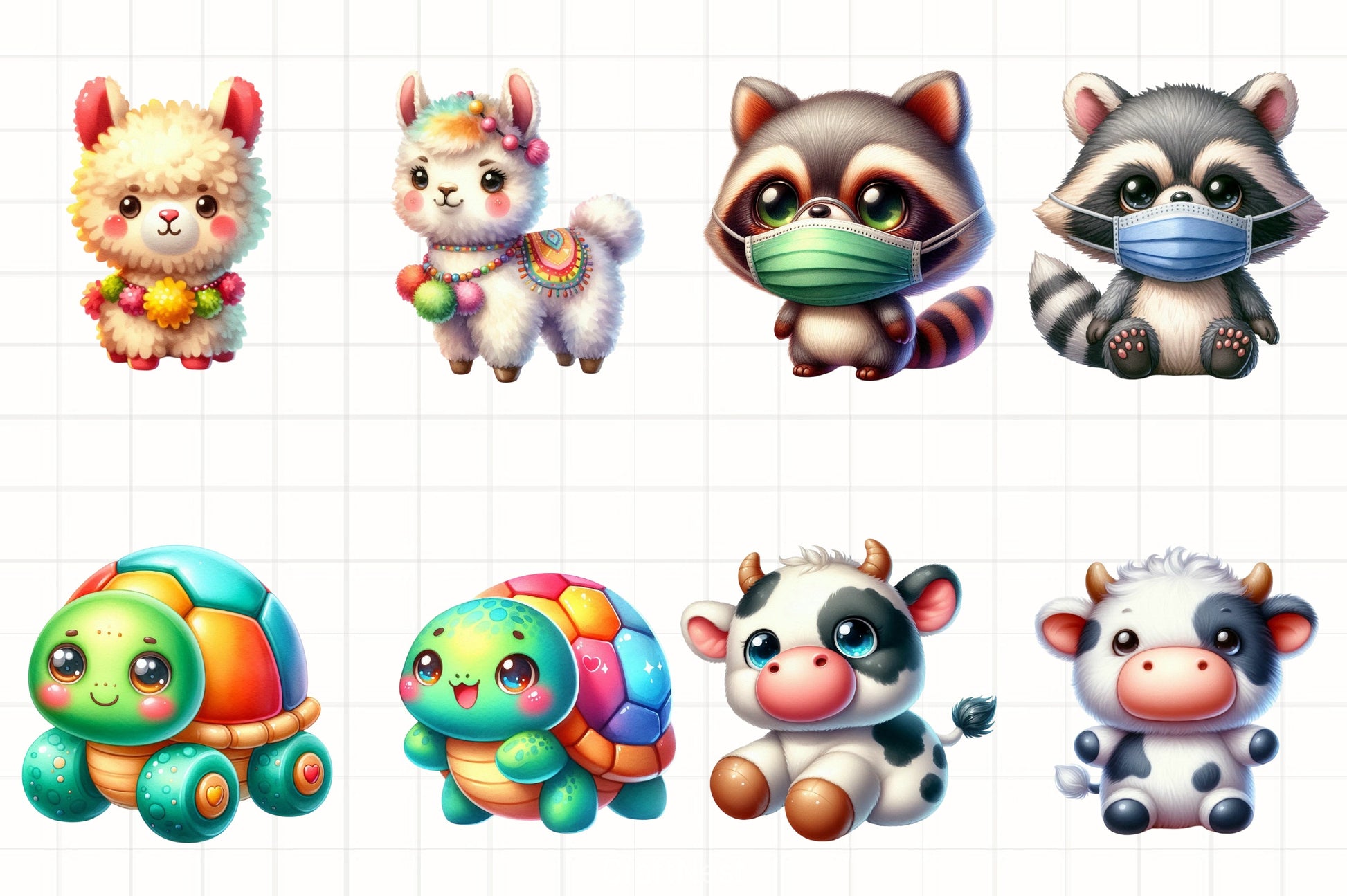 Cute Toy Animals Clipart Bundle - CraftNest - Digital Crafting and Art