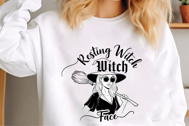 Resting Witch Face Clipart Bundle - CraftNest - Digital Crafting and Art