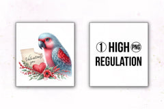 Bird Valentine Clipart Bundle  6 - CraftNest - Digital Crafting and Art