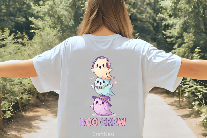 Boo Crew Ghosts Clipart Bundle - CraftNest - Digital Crafting and Art