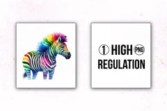 Rainbow Animals Clipart Bundle 9 - CraftNest - Digital Crafting and Art