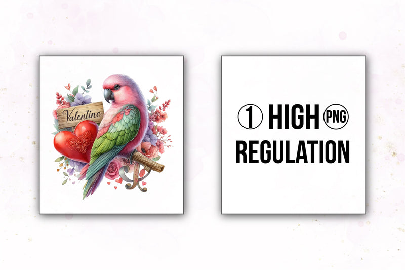 Bird Valentines Clipart Bundle 5 - CraftNest - Digital Crafting and Art