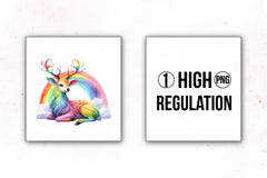 Rainbow Animals Clipart Bundle 15 - CraftNest - Digital Crafting and Art