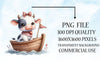 Cute Baby Animals Boat Clipart Bundle 24