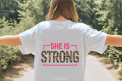 She Is Strong Leopard Print Clipart Bundle - CraftNest - Digital Crafting and Art