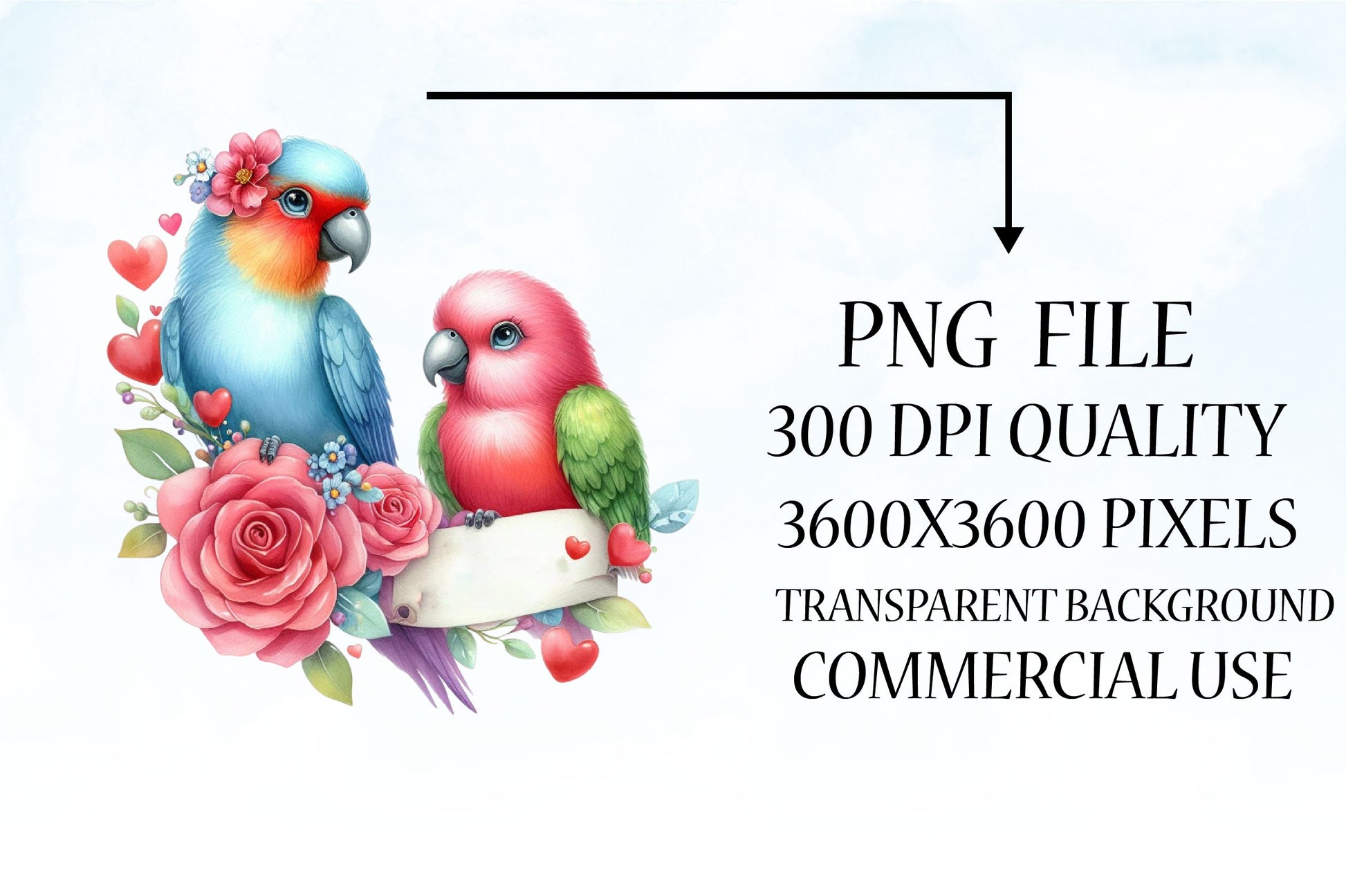 Bird Valentines Clipart Bundle 7 - CraftNest - Digital Crafting and Art