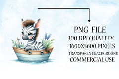 Cute Baby Animals Boat Clipart Bundle 18 - CraftNest - Digital Crafting and Art