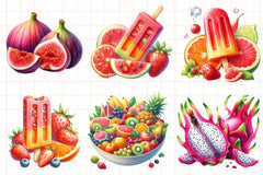 Summer Fruit Clipart Bundle - CraftNest - Digital Crafting and Art