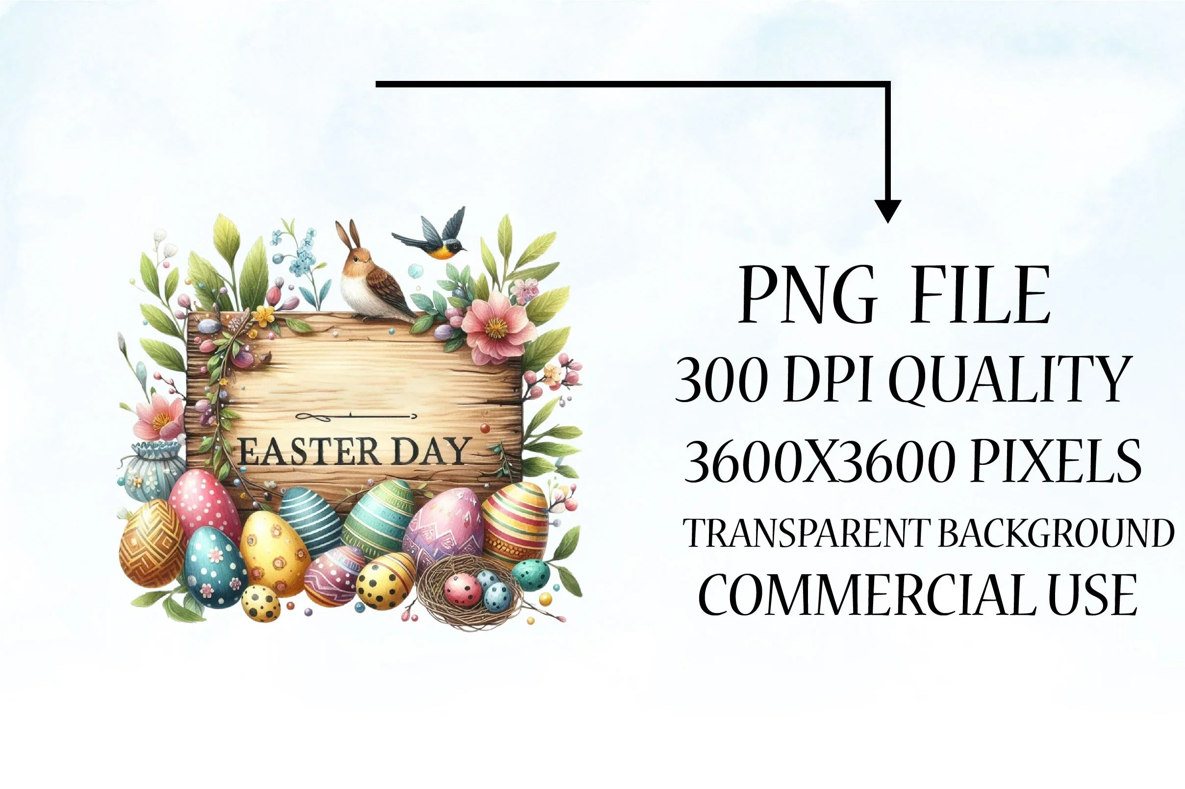 Happy Easter Clipart Bundle 12 - CraftNest - Digital Crafting and Art