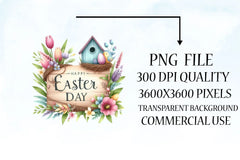 Happy Easter Clipart Bundle 14 - CraftNest - Digital Crafting and Art