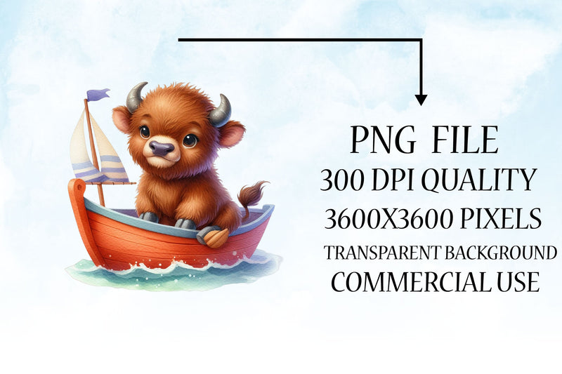 Cute Baby Animals Boat Clipart Bundle - CraftNest - Digital Crafting and Art