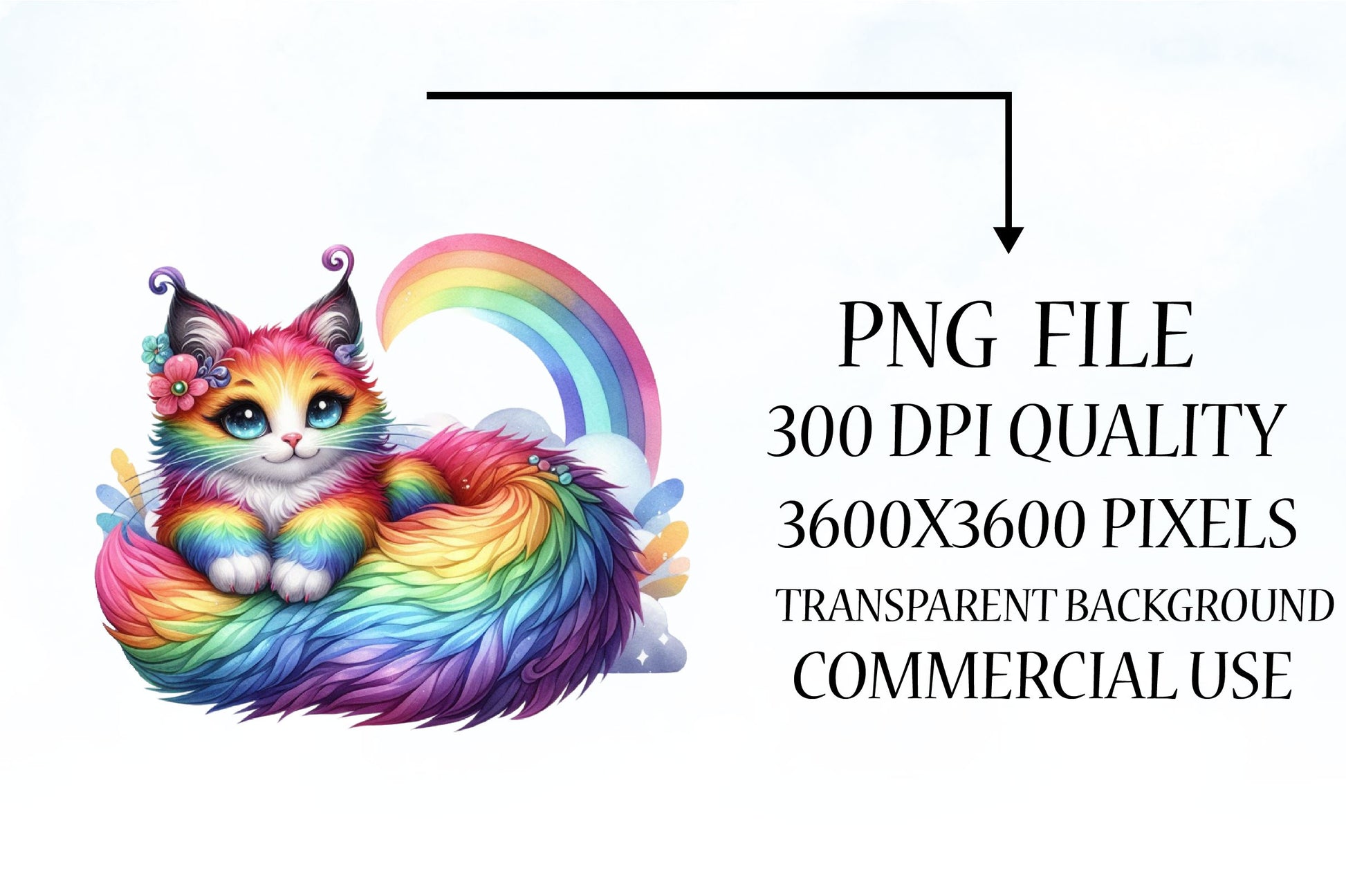 Rainbow Animals Clipart Set 1 - CraftNest - Digital Crafting and Art