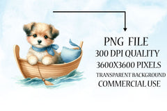 Cute Baby Animals Boat Clipart Bundle 7 - CraftNest - Digital Crafting and Art