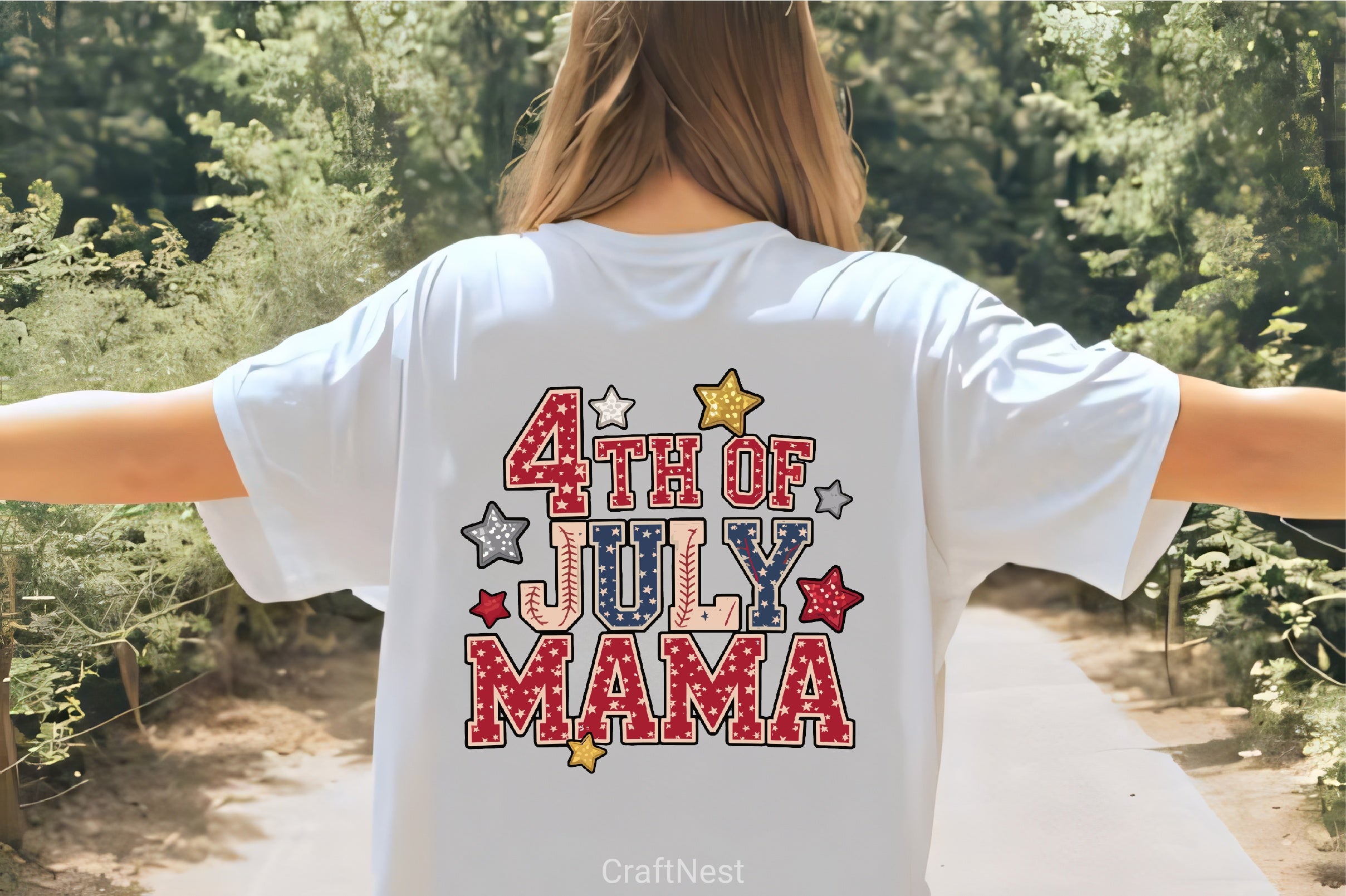 Fourth of July Patriotic Baseball Stars Clipart Bundle - CraftNest - Digital Crafting and Art