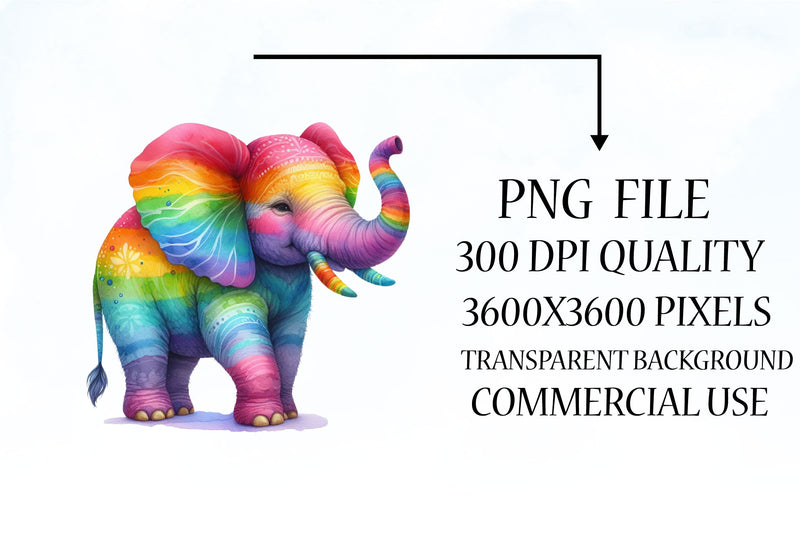 Rainbow Animals Clipart Bundle 21 - CraftNest - Digital Crafting and Art