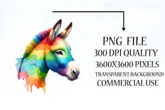 Rainbow Animals Clipart Bundle 3 - CraftNest - Digital Crafting and Art