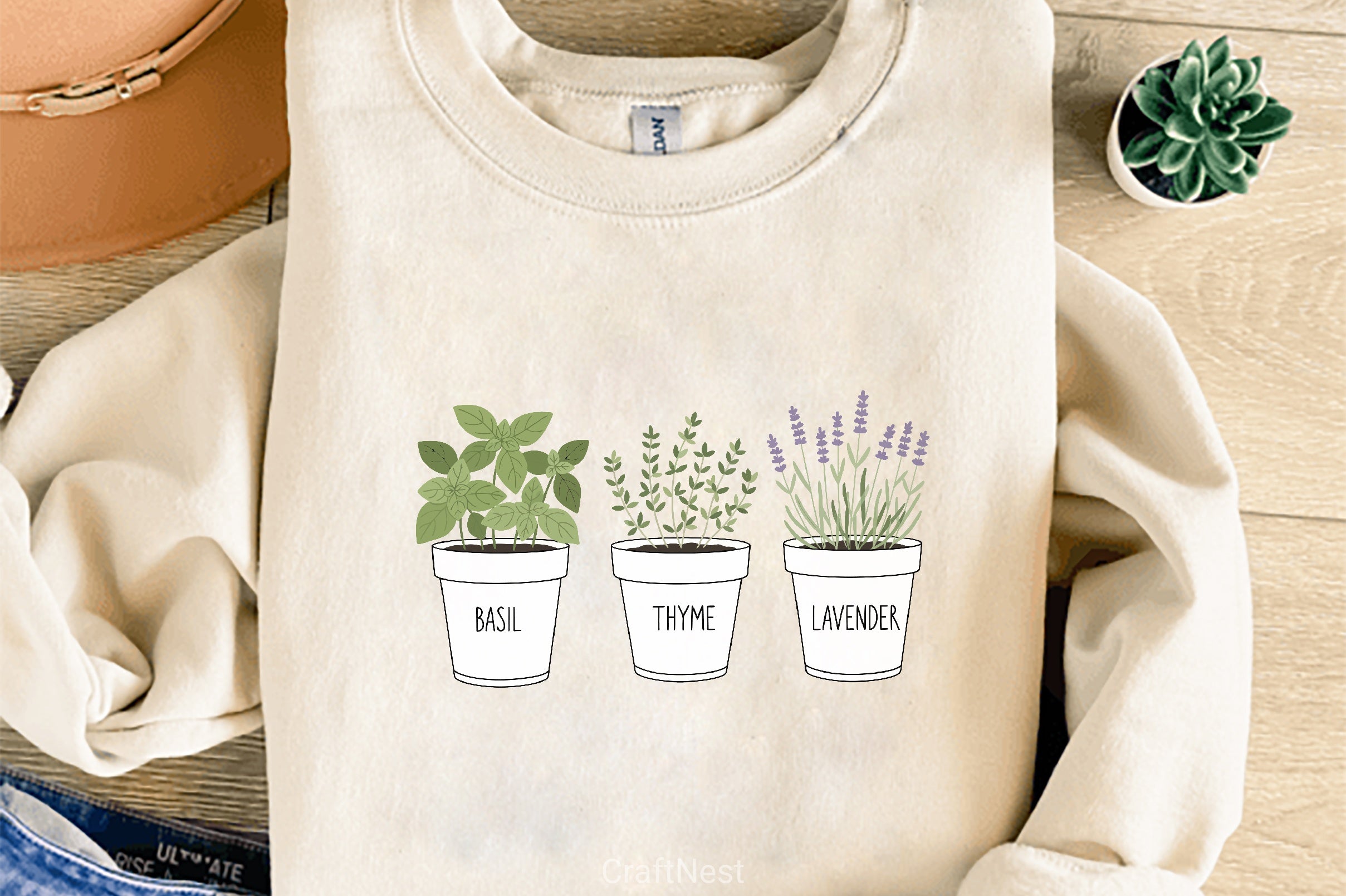 Potted Herbs Clipart Bundle - CraftNest - Digital Crafting and Art